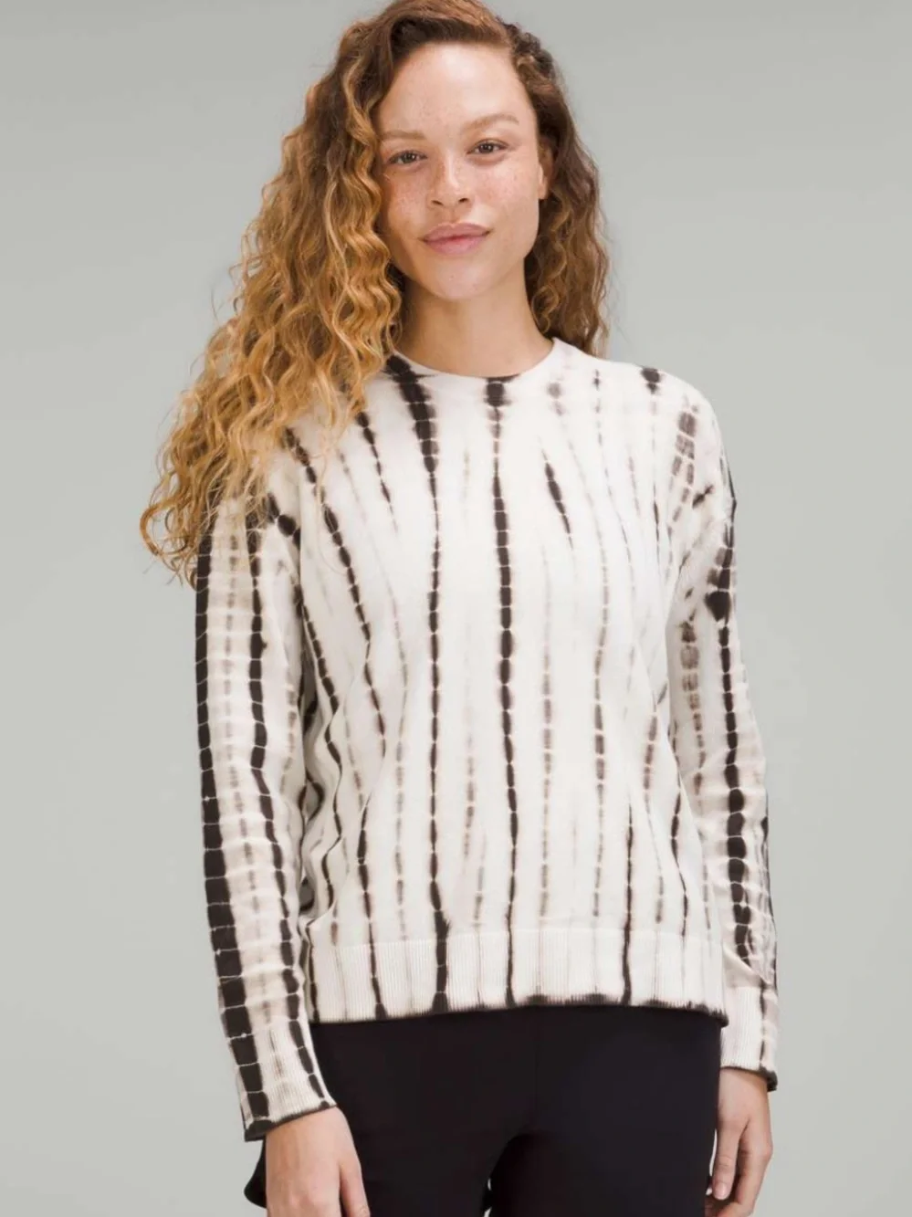 Lululemon Tie Dye Cashmere Blend Crewneck Sweater